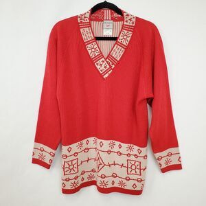 Vintage Mondi Germany Sweater Size 36 Small Wool Sun Star Teacher Celestial Knit
